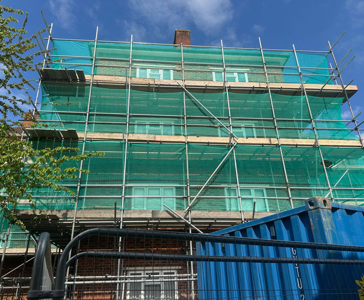 Bespoke Scaffolders - Montgomery House London - BT Scaffolding