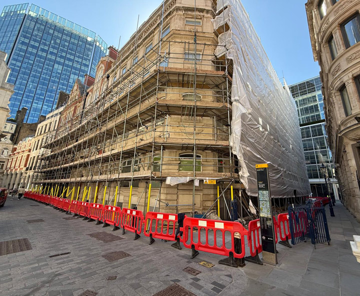Bespoke Scaffolding Services - Austin Friars London - BT Scaffolding