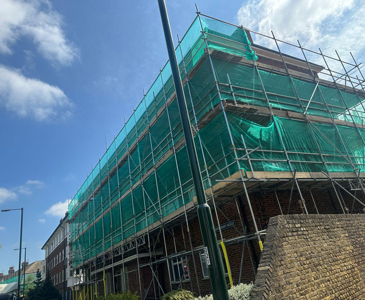 Scaffolding Specialists - Montgomery House London - BT Scaffolding