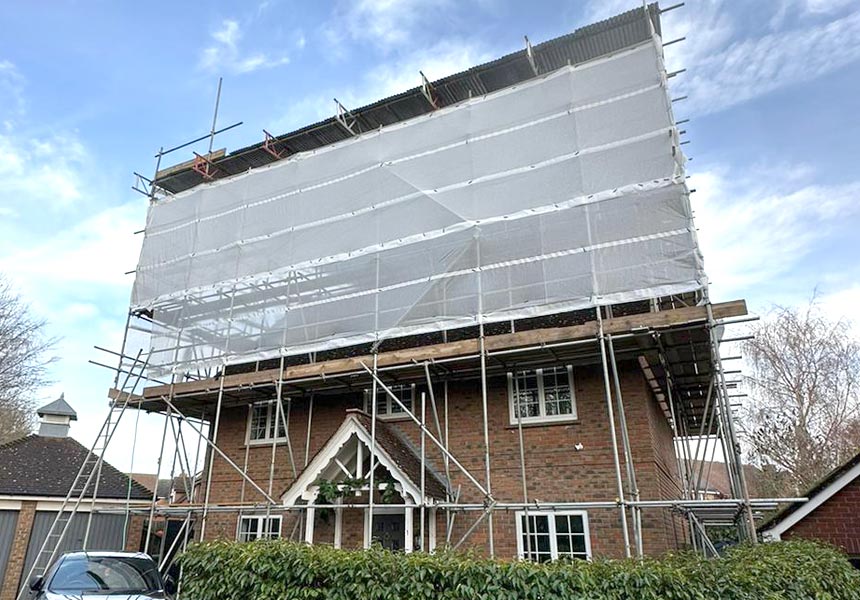 Temporary Roof Scaffolding - Bishops Stortford - BT Scaffolding