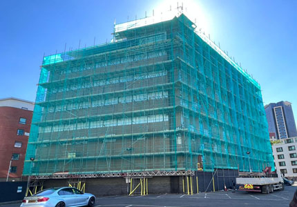 Two Sided Elevation - Stratford - East London - B&T Scaffolding
